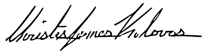 Chris Kolovos Signature